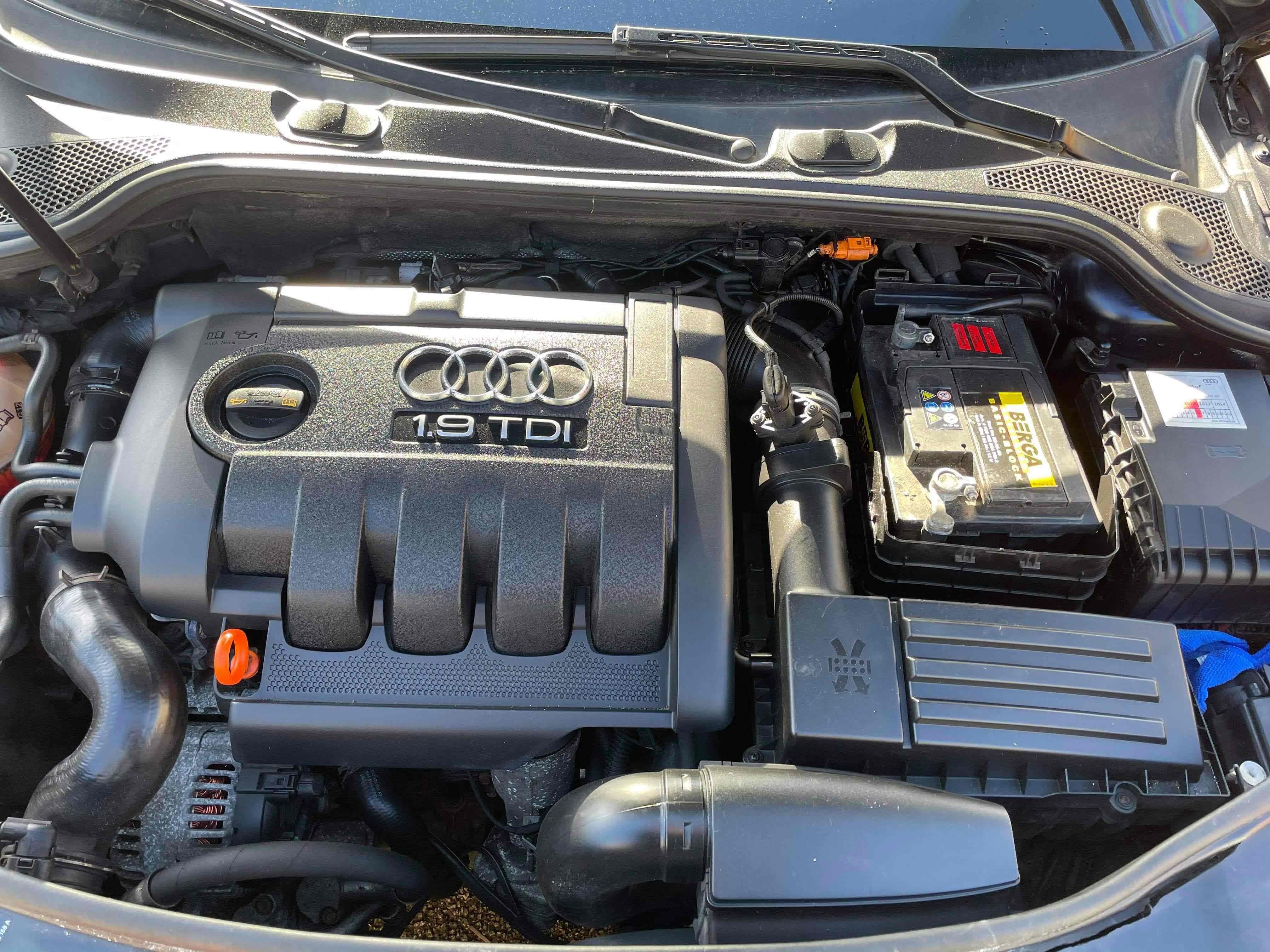 Blå Audi A3 fra 2007