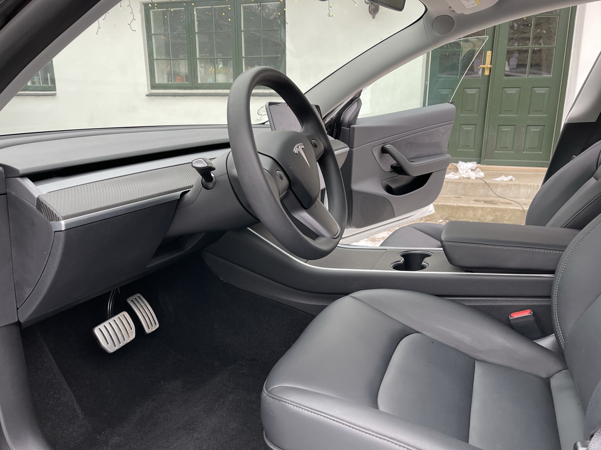 Hvid Tesla Model 3 fra 2020
