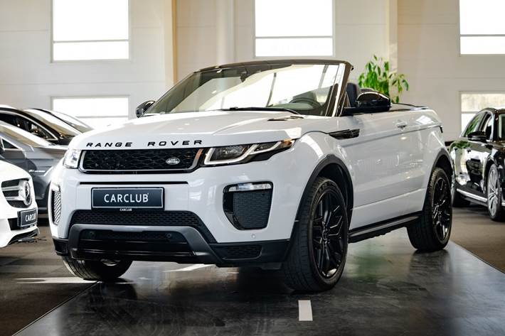 Hvid Land Rover Range Rover evoque fra 2016