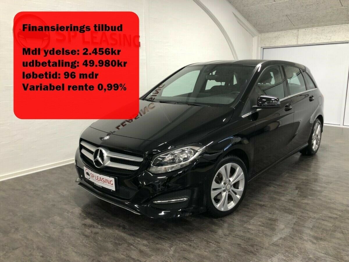 Sort Mercedes B200 d fra 2017