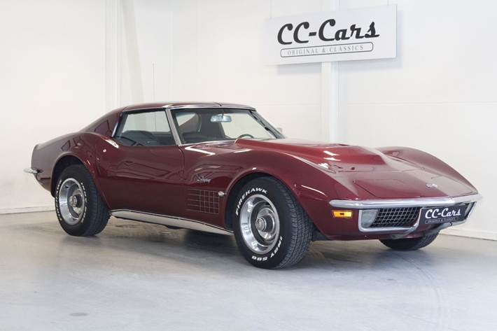 Grå Chevrolet Corvette fra 1970