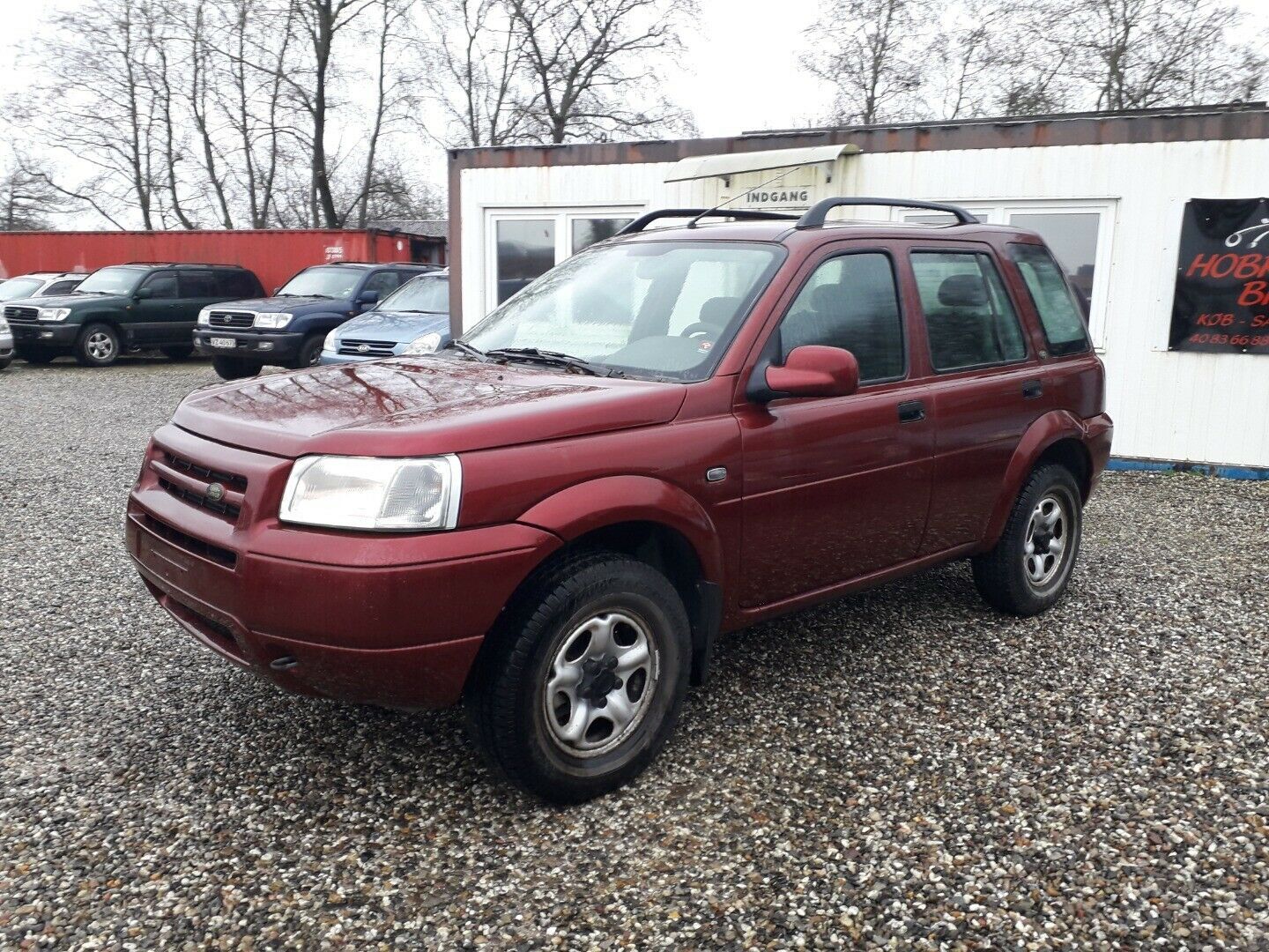Grå Land Rover Freelander fra 2002