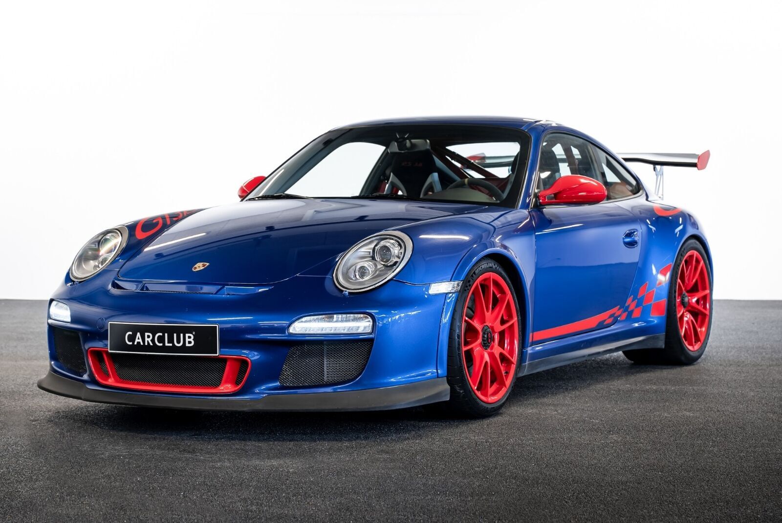 Blå Porsche 911 GT3 RS fra 2010