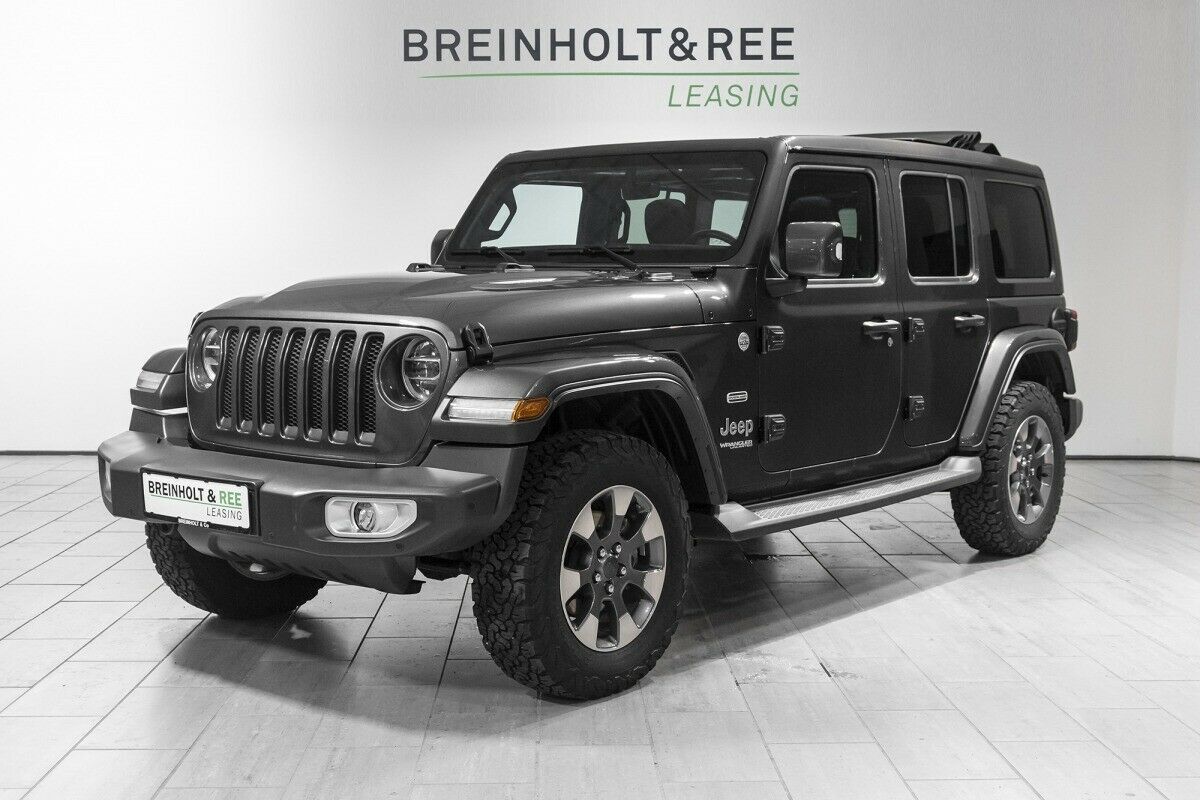 Grå Jeep Wrangler Unlimited fra 2019