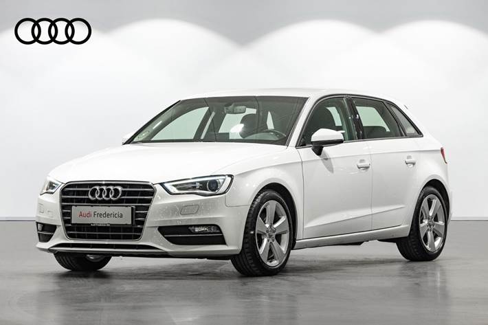 Hvid Audi A3 fra 2016