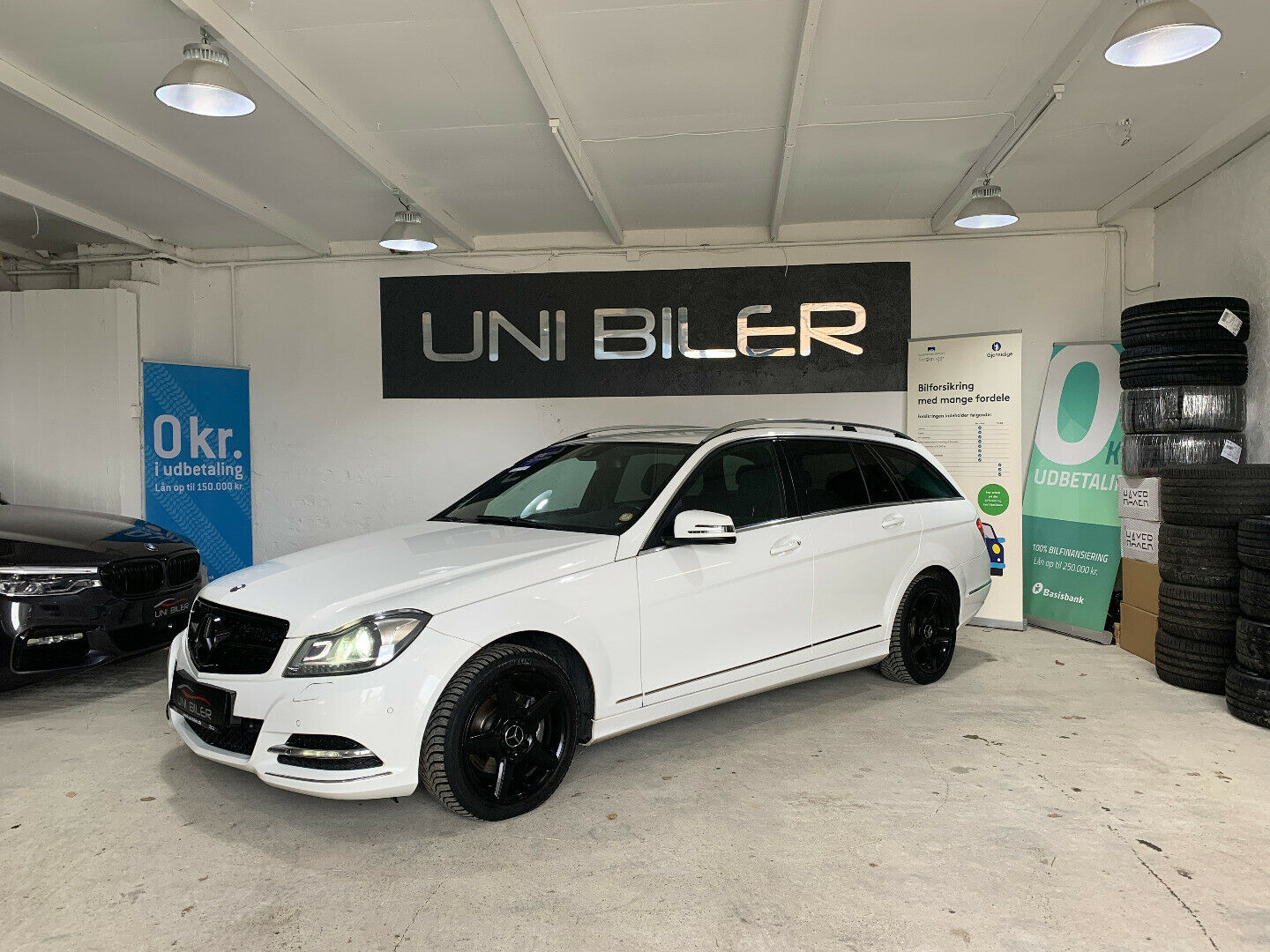 Sort Mercedes C200 fra 2012