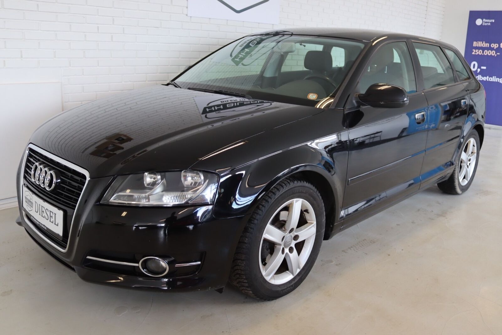 Grå Audi A3 fra 2010