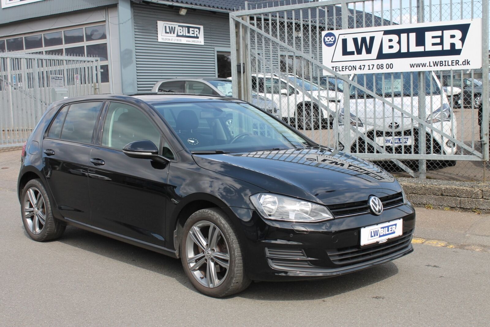 Sort VW Golf VII fra 2015