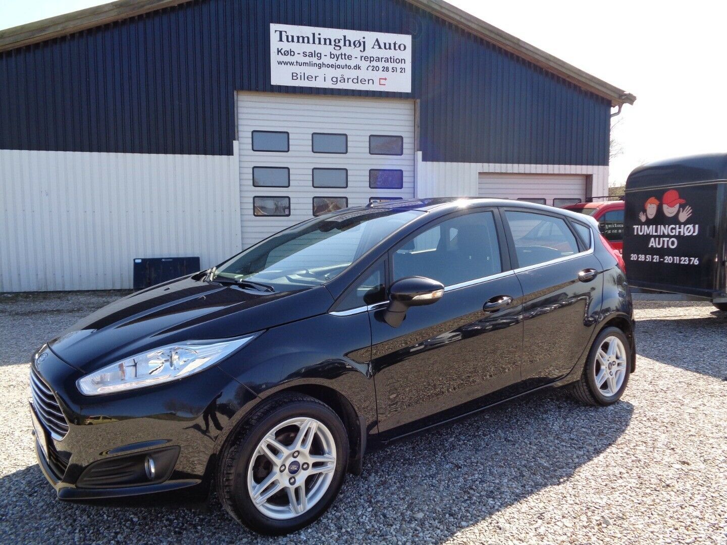 Grå Ford Fiesta fra 2015