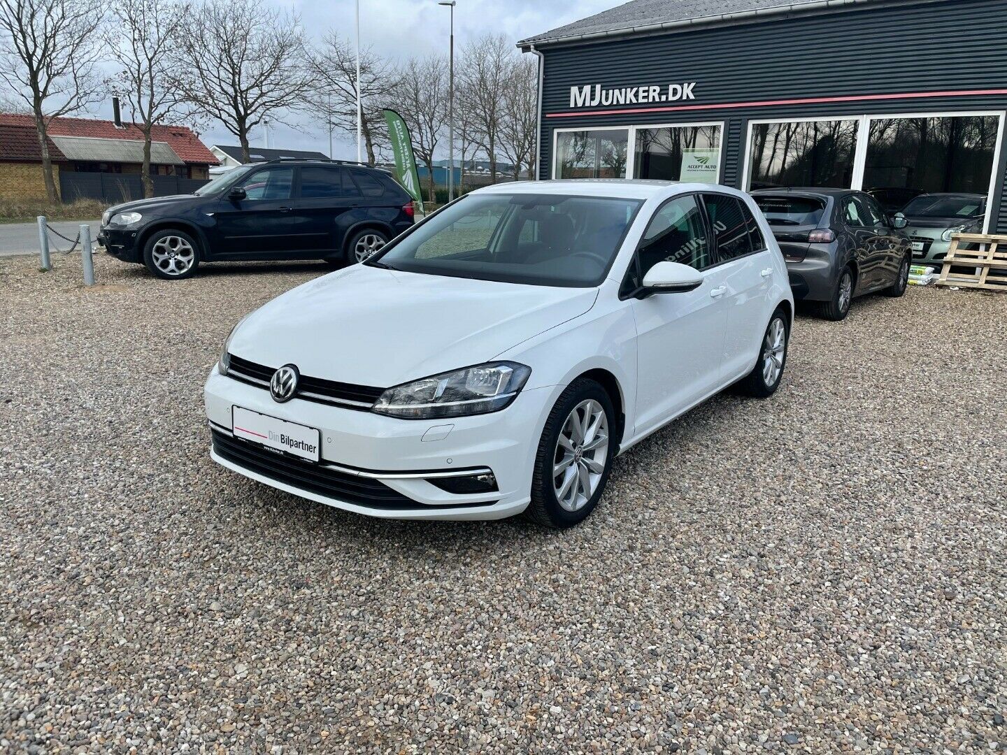 Hvid VW Golf VII fra 2018