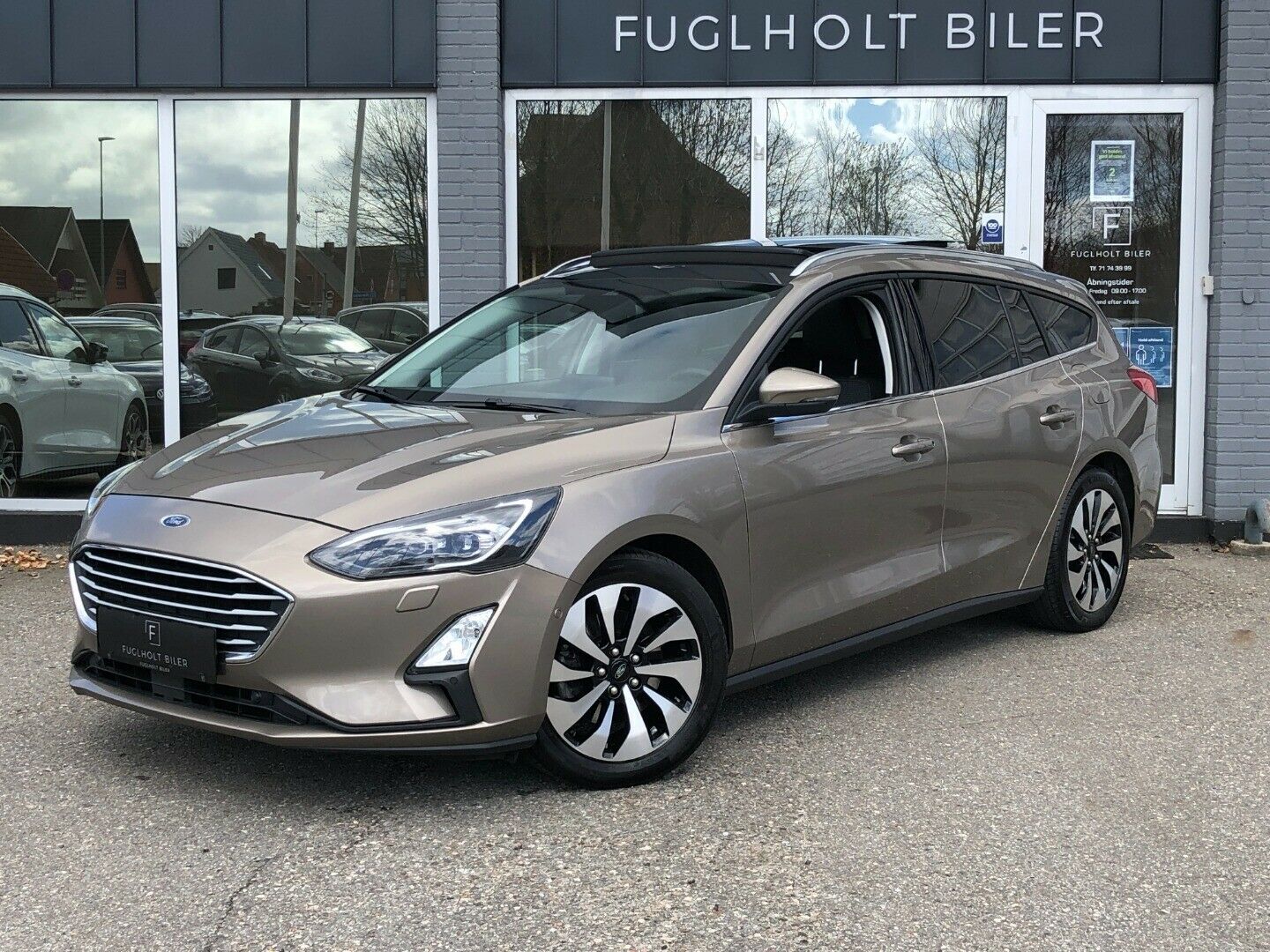 Grå Ford Focus fra 2019