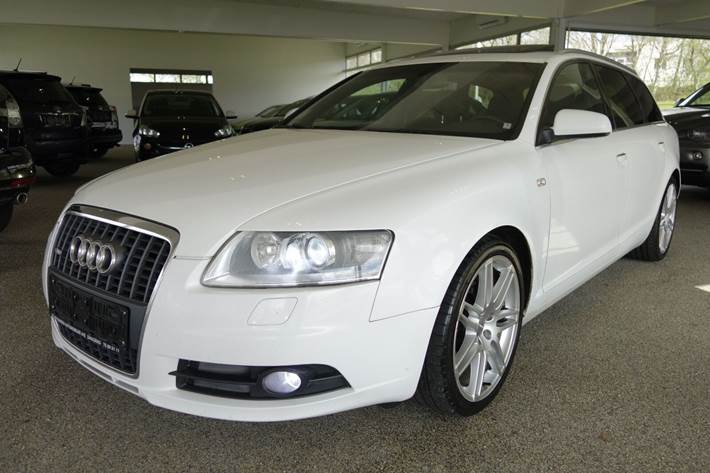 Hvid Audi A6 fra 2008