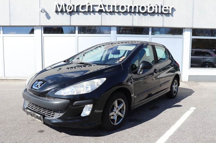 Sort Peugeot 308 fra 2009