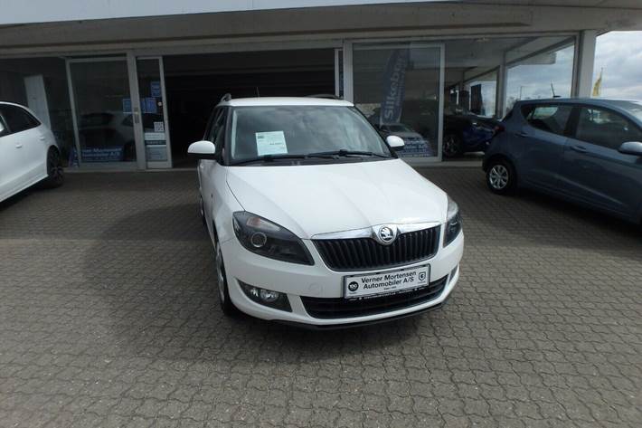 Hvid Skoda Fabia fra 2015