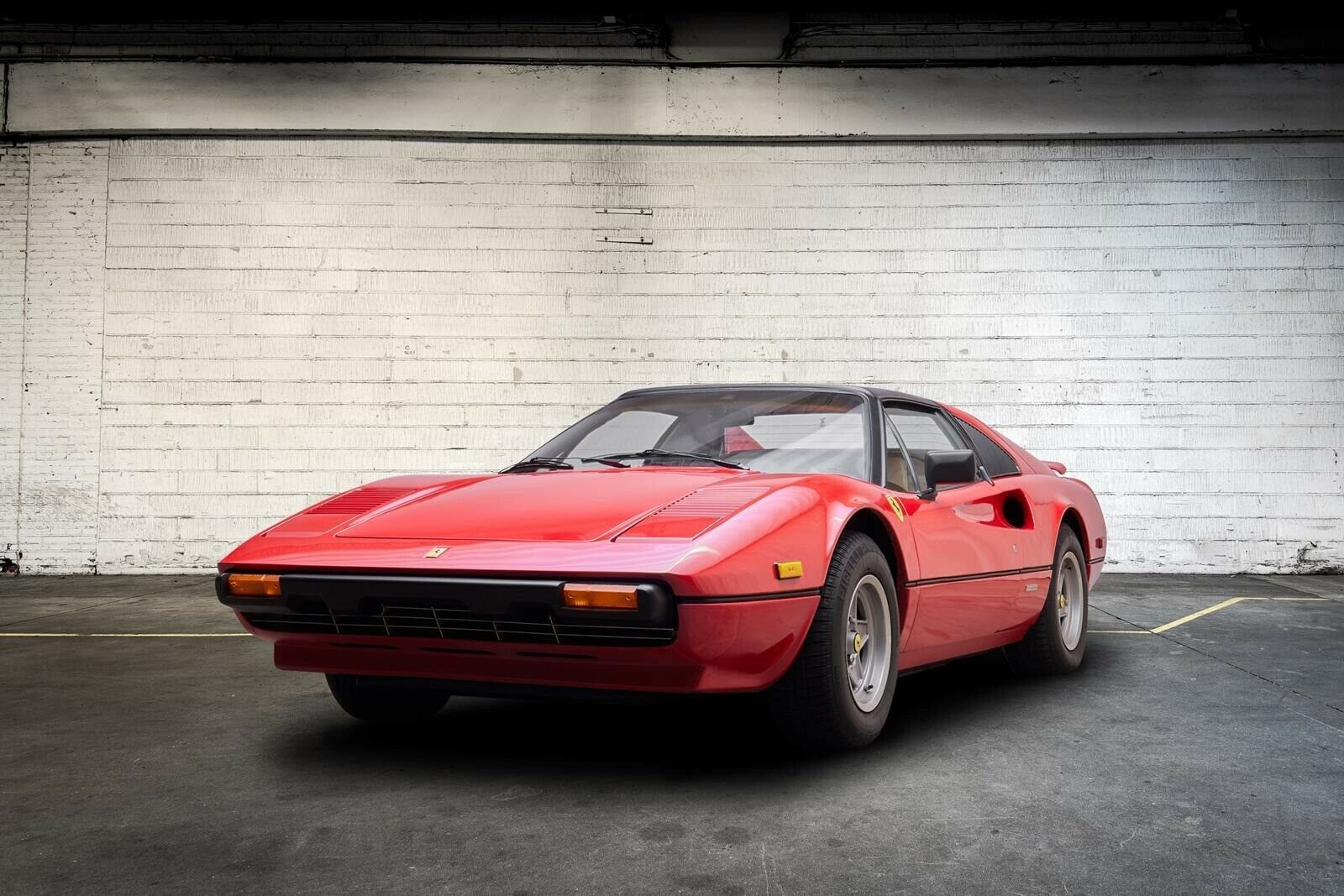 Rød Ferrari 308 fra 1982