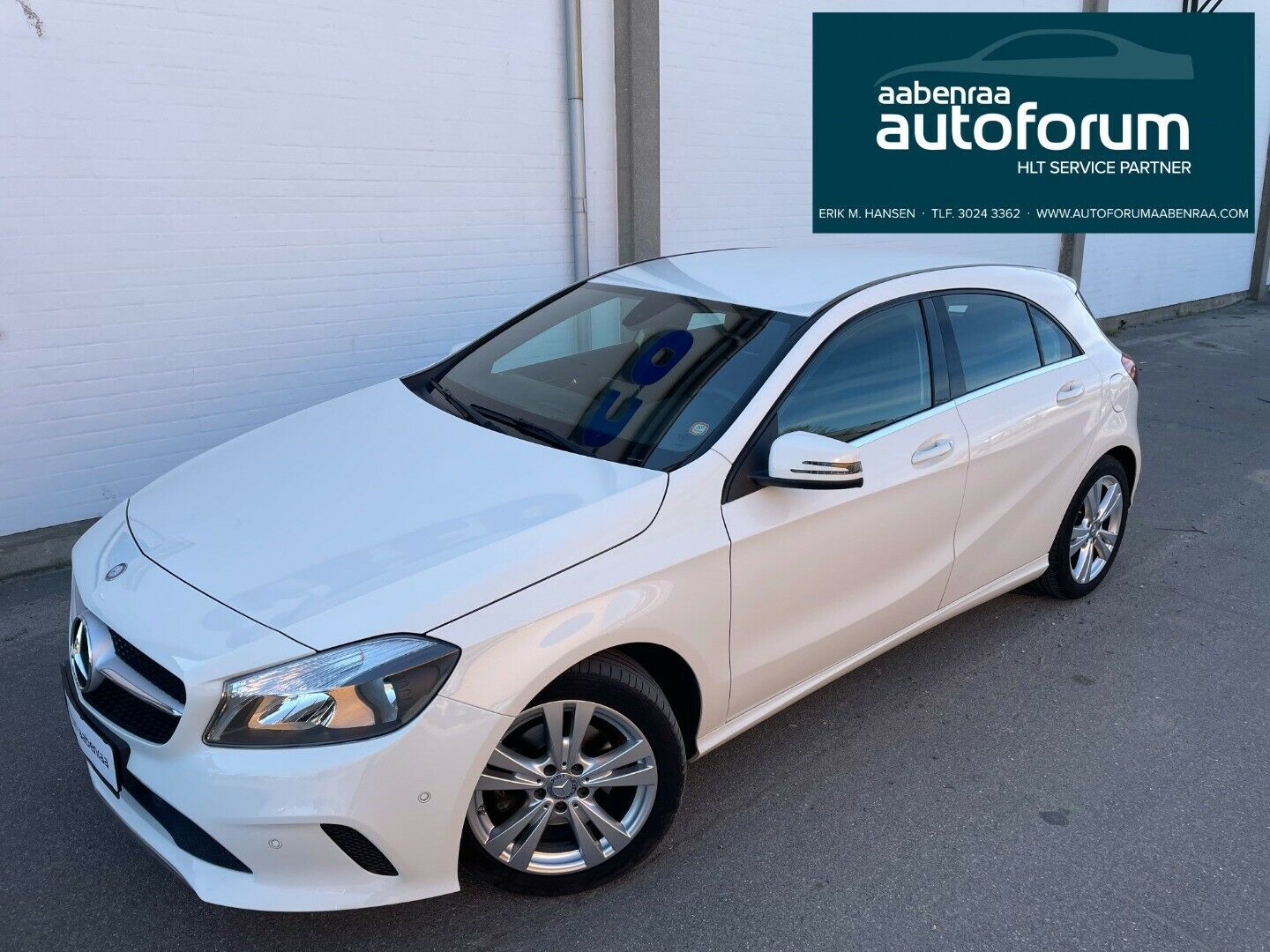 Hvid Mercedes A200 fra 2015