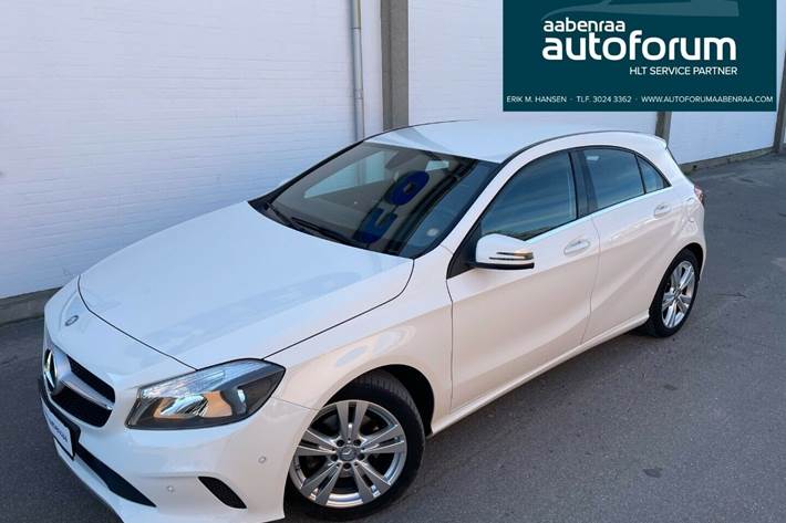 Hvid Mercedes A200 fra 2015