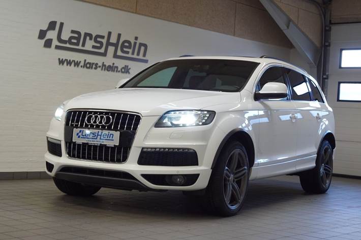 Hvid Audi Q7 fra 2011
