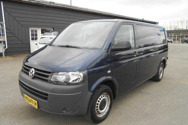 Blå VW Transporter fra 2011