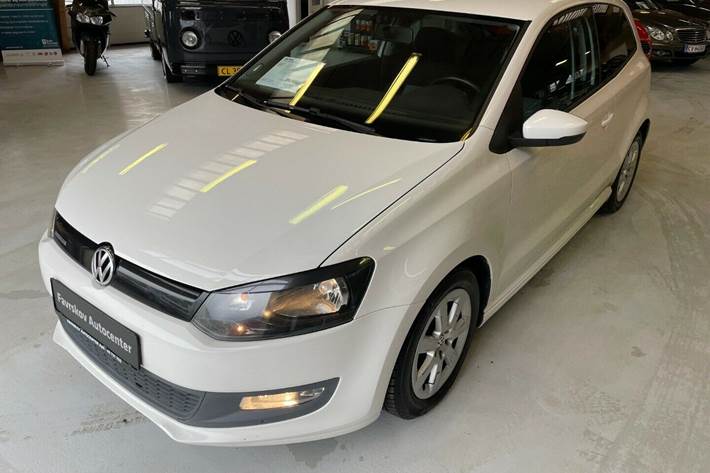 Hvid VW Polo fra 2010
