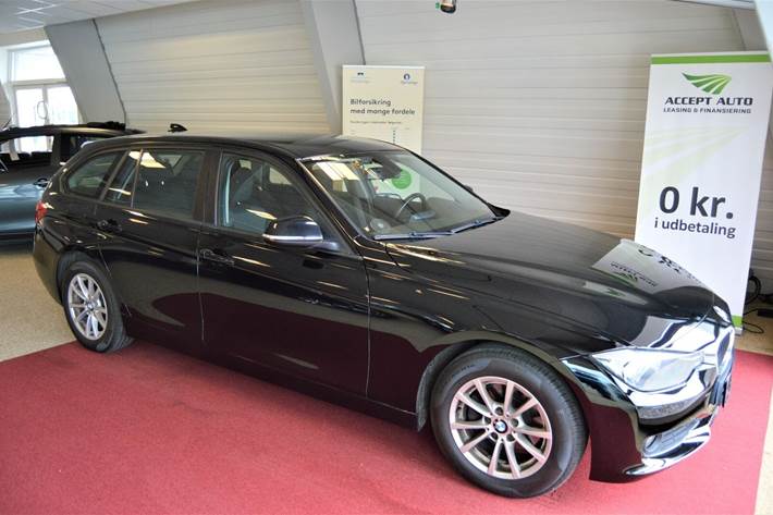 Sort BMW 320d fra 2013