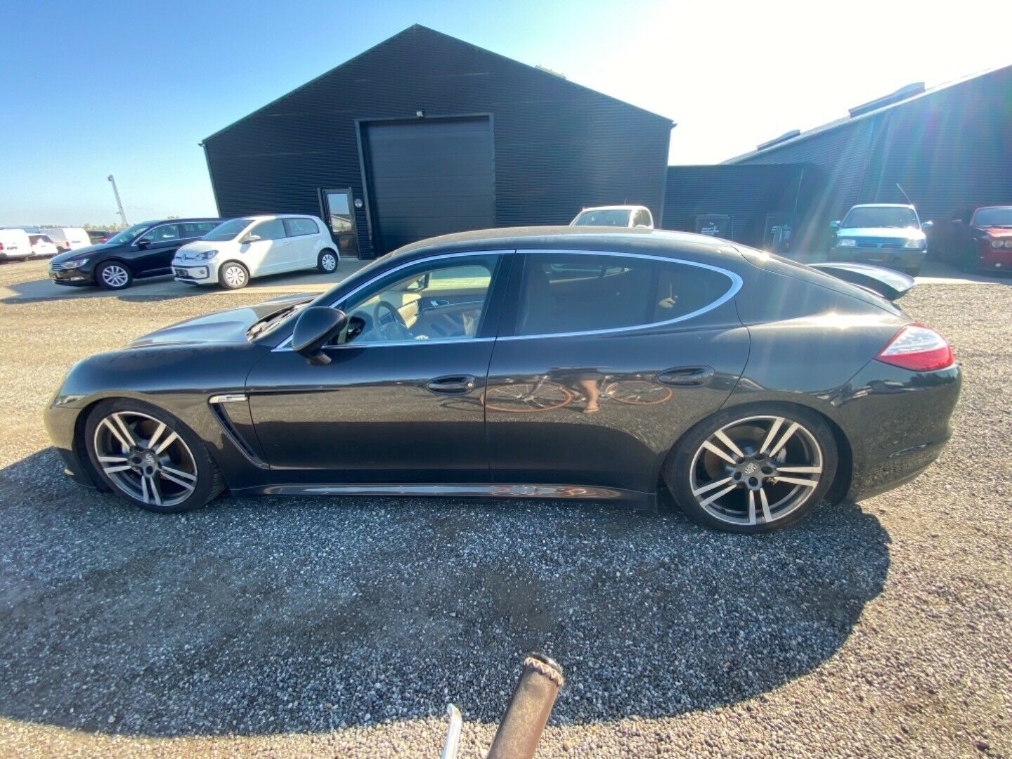 Grå Porsche Panamera 4S fra 2010
