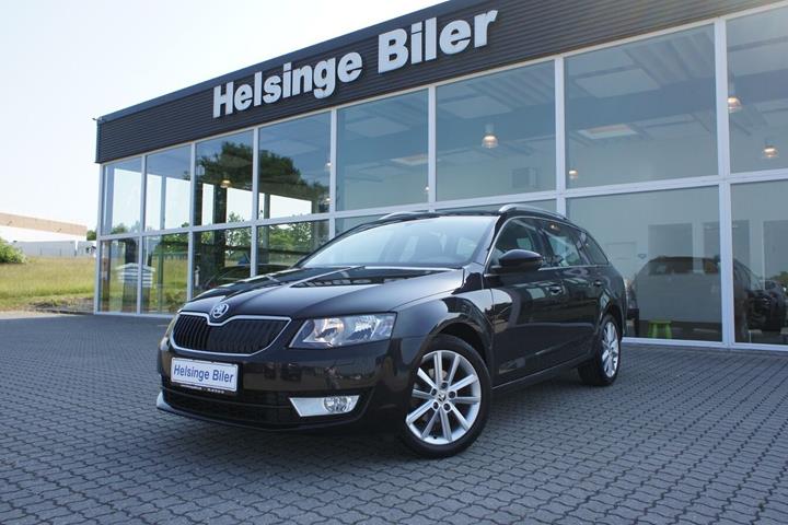 Grå Skoda Octavia fra 2015