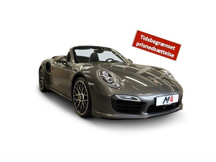Grå Porsche 911 Turbo S fra 2015