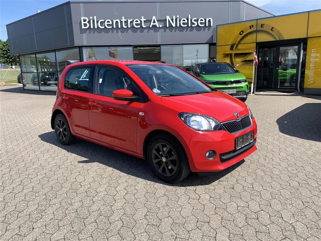Rød Skoda Citigo fra 2014