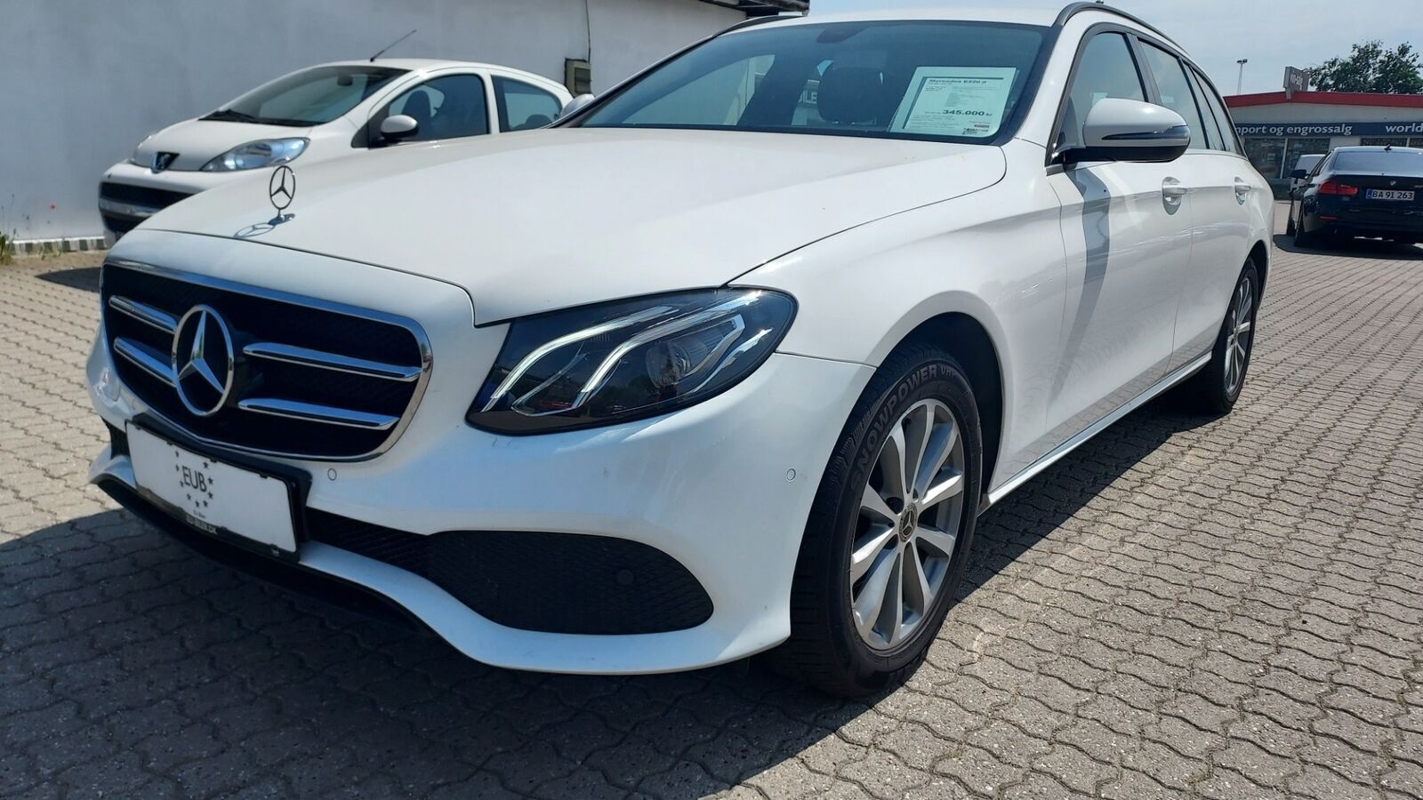 Hvid Mercedes E220 d fra 2018