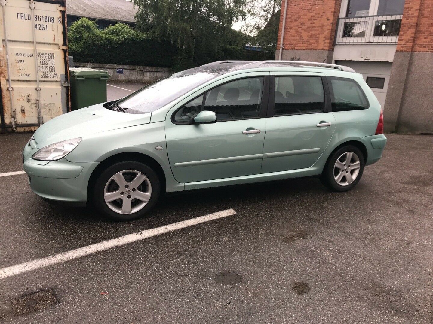 Grøn Peugeot 307 fra 2003