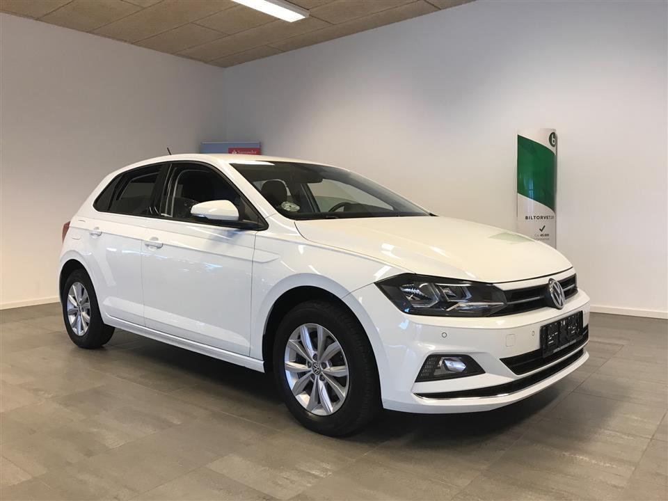 Hvid VW Polo fra 2018