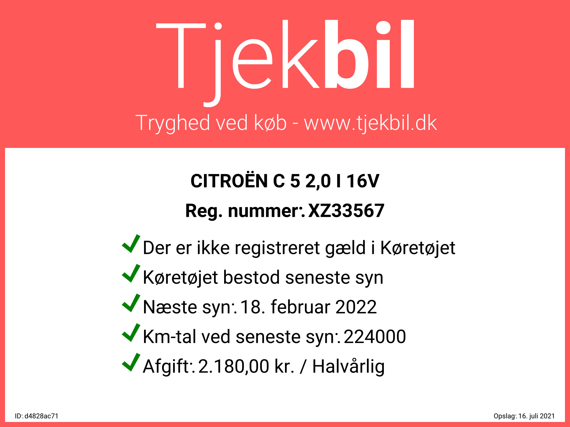 Sølv Citroën C5 fra 2006