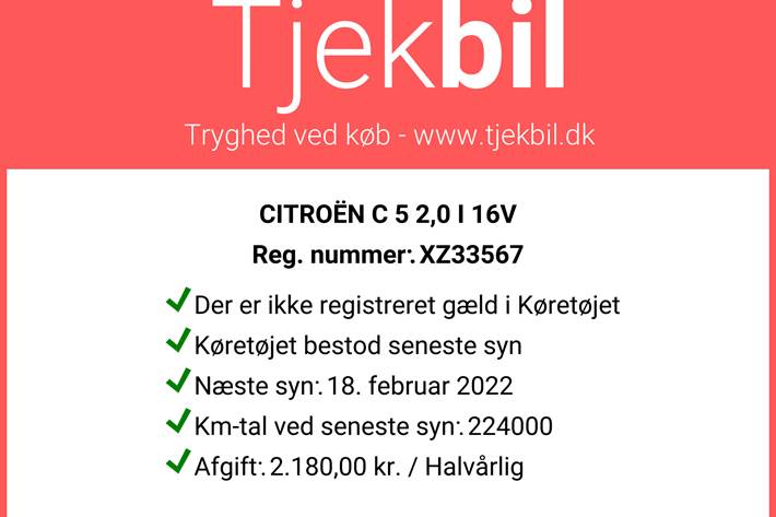 Sølv Citroën C5 fra 2006