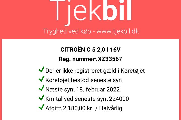 Sølv Citroën C5 fra 2006