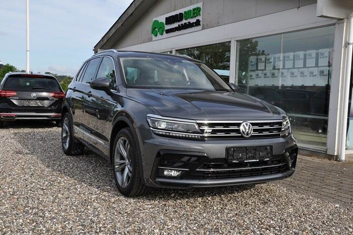 Grå VW Tiguan fra 2018