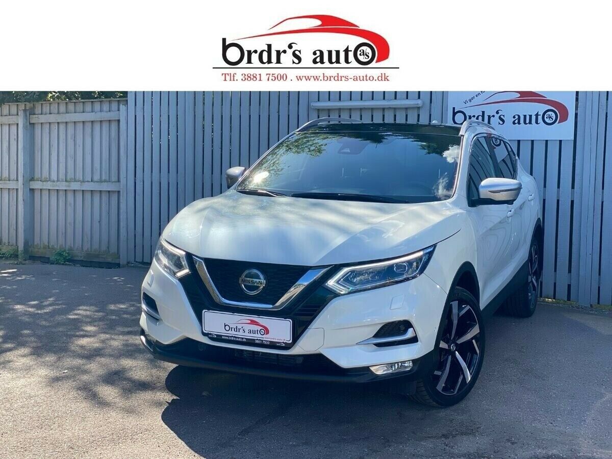 Hvid Nissan Qashqai fra 2018