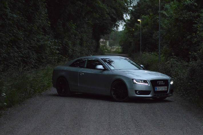 Sølv Audi A5 fra 2008