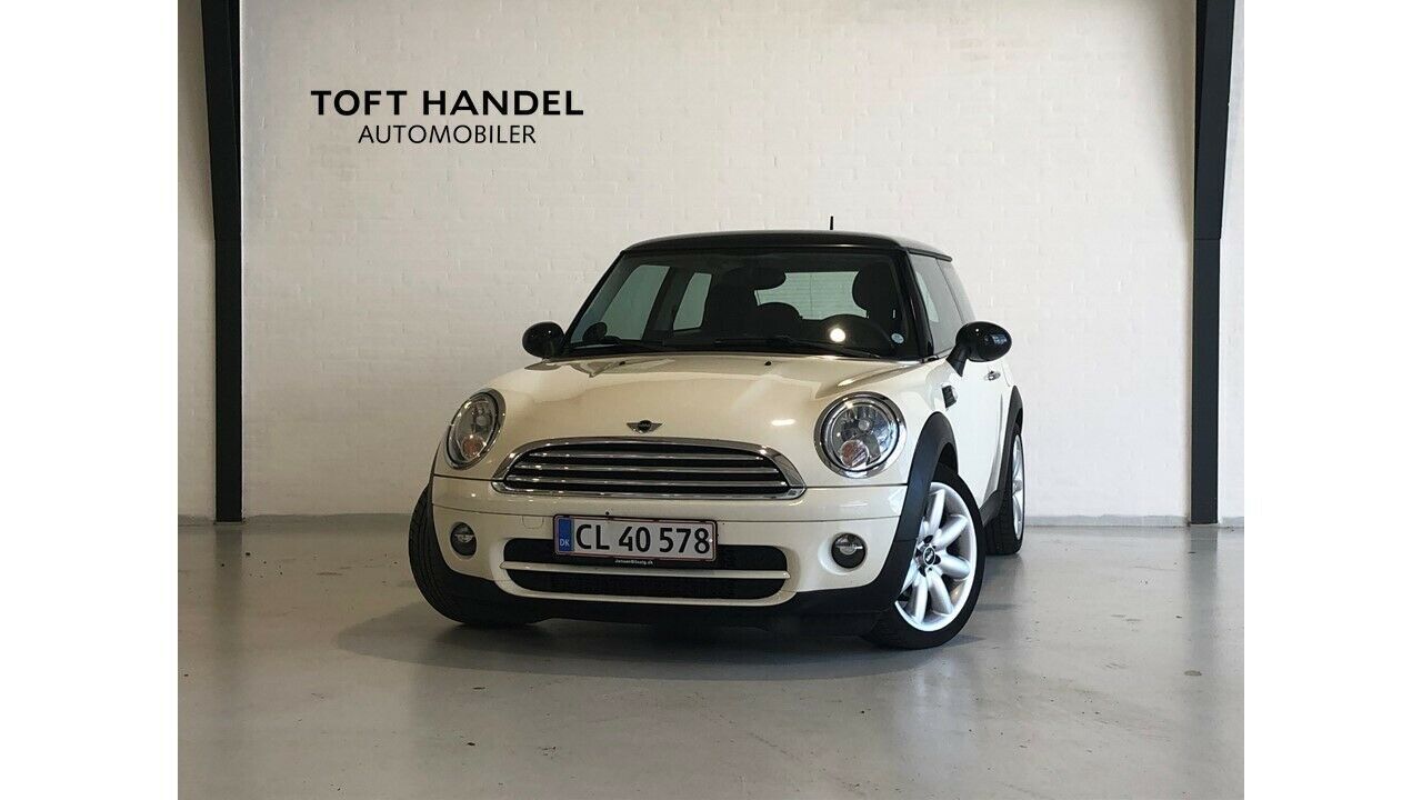 Hvid Mini Cooper fra 2009