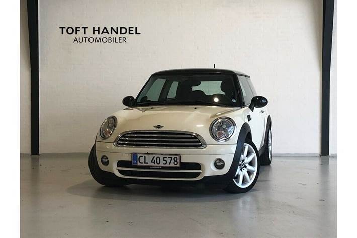 Hvid Mini Cooper fra 2009