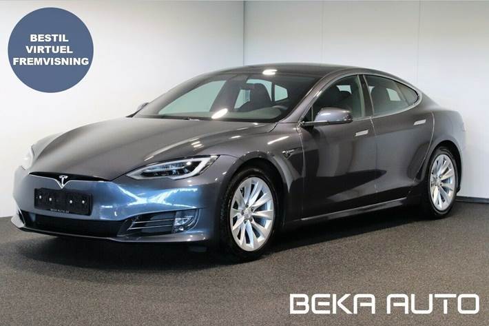Grå Tesla Model S fra 2020