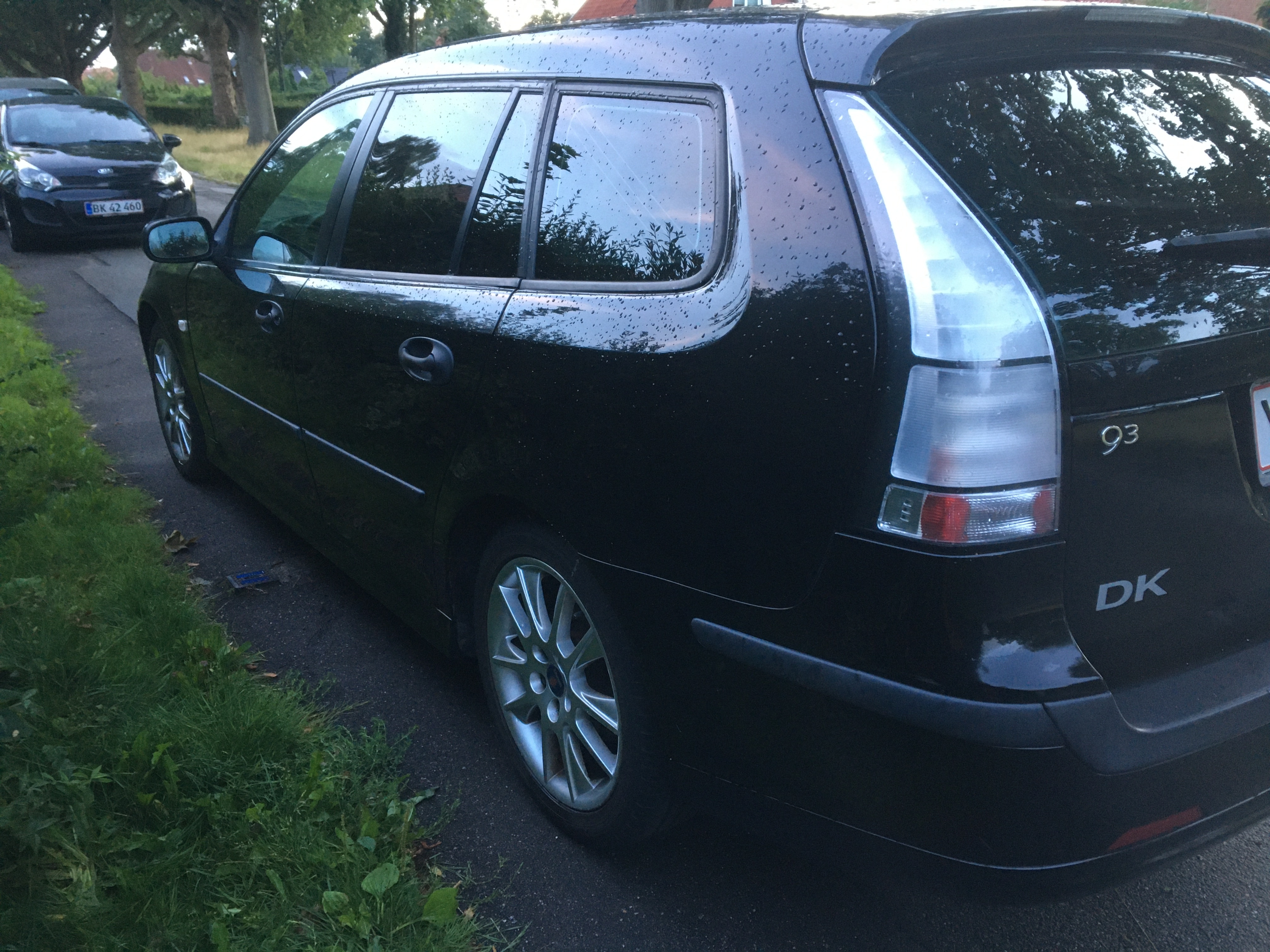 Sort Saab 9-3 fra 2006