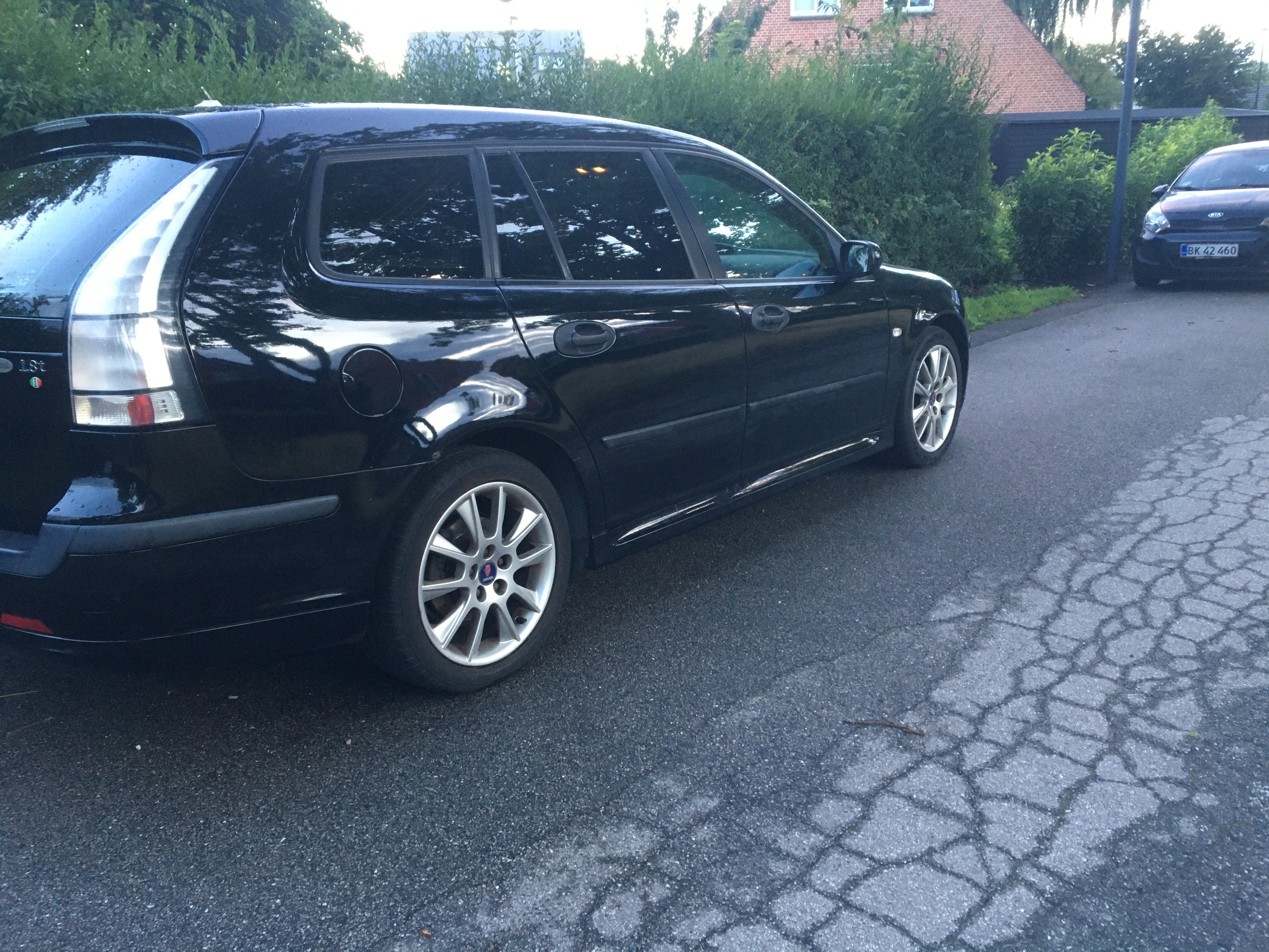 Sort Saab 9-3 fra 2006