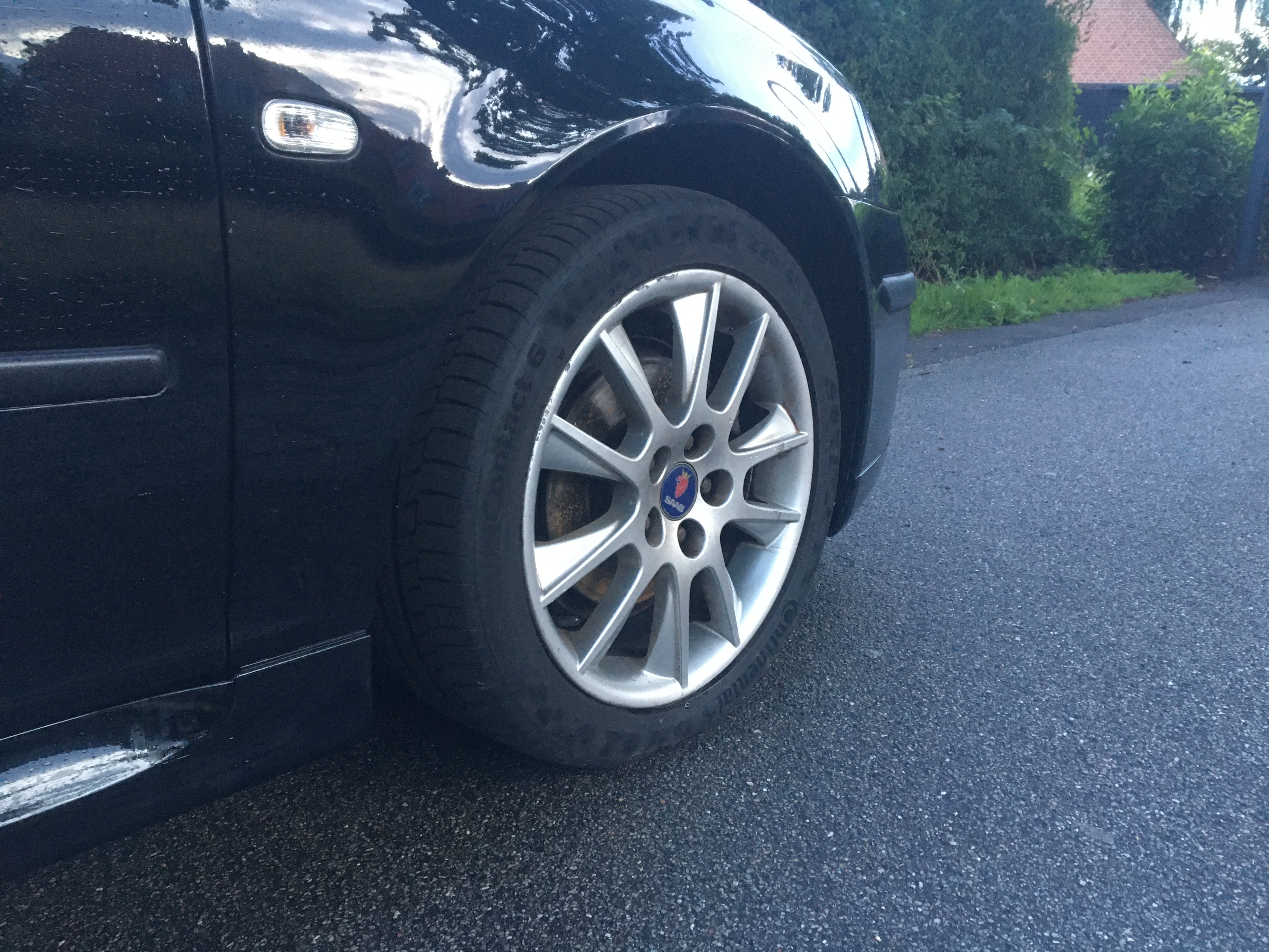 Sort Saab 9-3 fra 2006