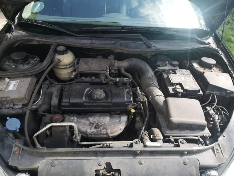 Sort Peugeot 206 fra 1999