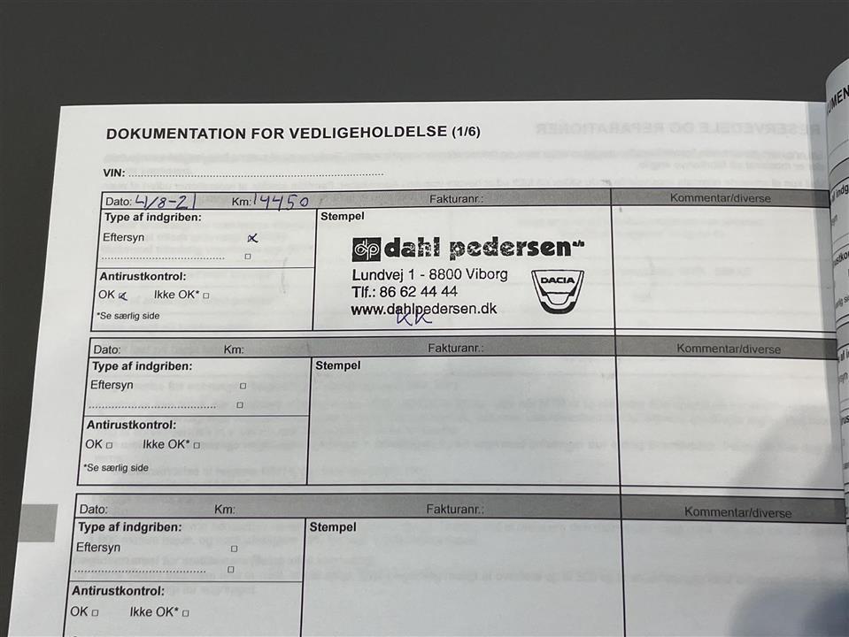 Rød Dacia Sandero fra 2020