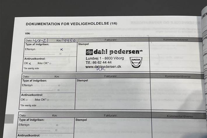 Rød Dacia Sandero fra 2020