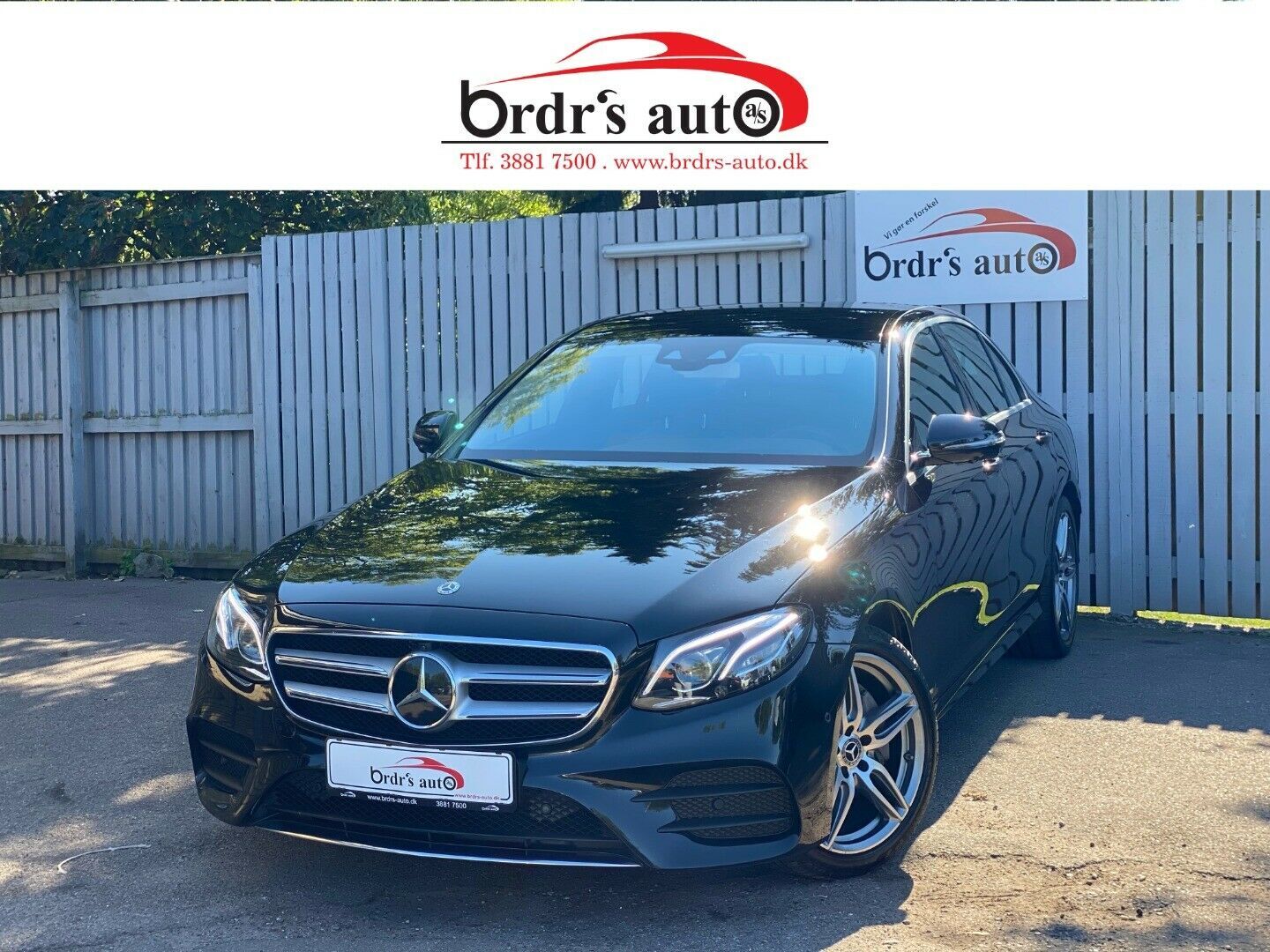 Sort Mercedes E220 d fra 2017