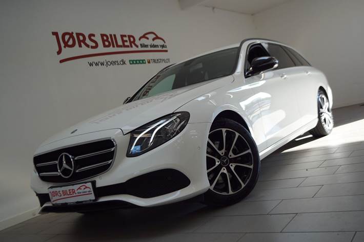 Hvid Mercedes E220 d fra 2017