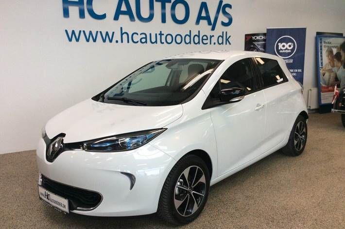 Hvid Renault Zoe fra 2018